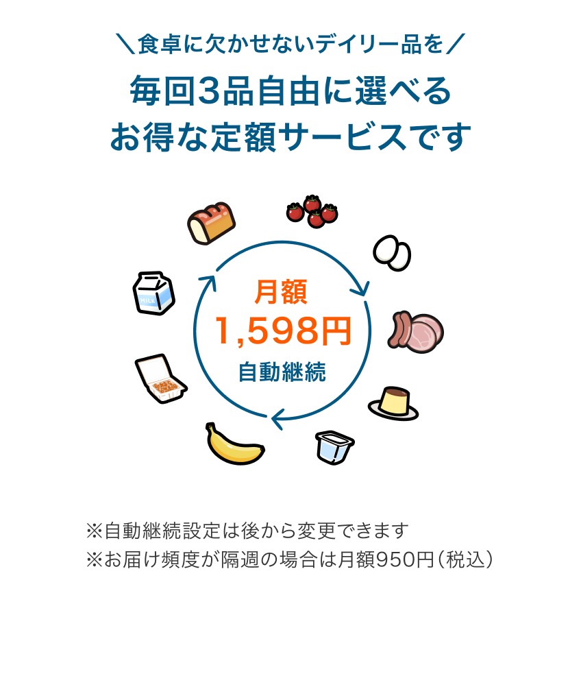 �H��Ɍ������Ȃ��f�C���[�i�𖈉�3�i���R�ɑI�ׂ邨�g�N�Ȓ�z�T�[�r�X�ł�
