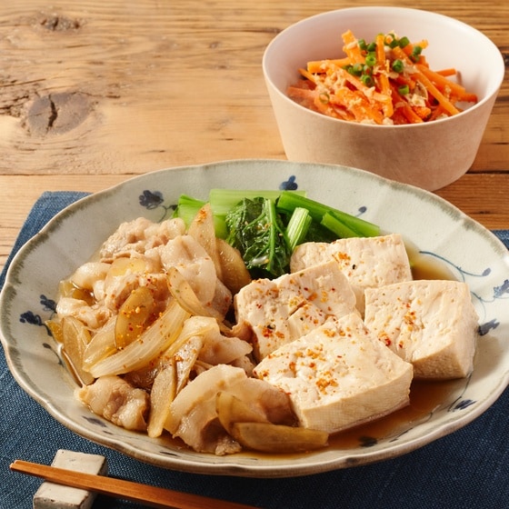 Kit2人前／定番！ごぼう入り肉どうふ|有機野菜 通販 Oisix(おいしっくす)