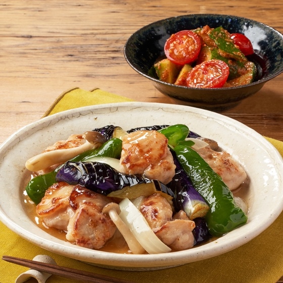Kit3人前/お出汁が効いた鶏肉となすの揚げ出し