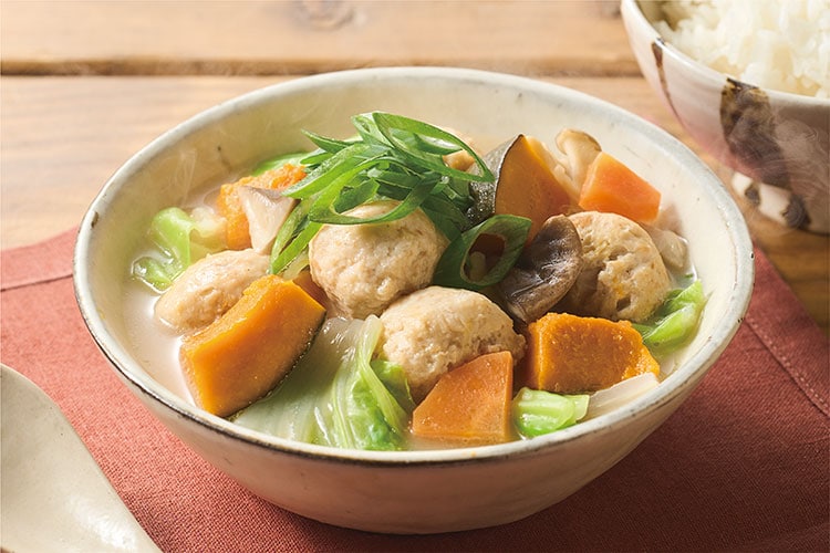 Kit2人前/10分で!6種野菜と鶏団子の白湯煮