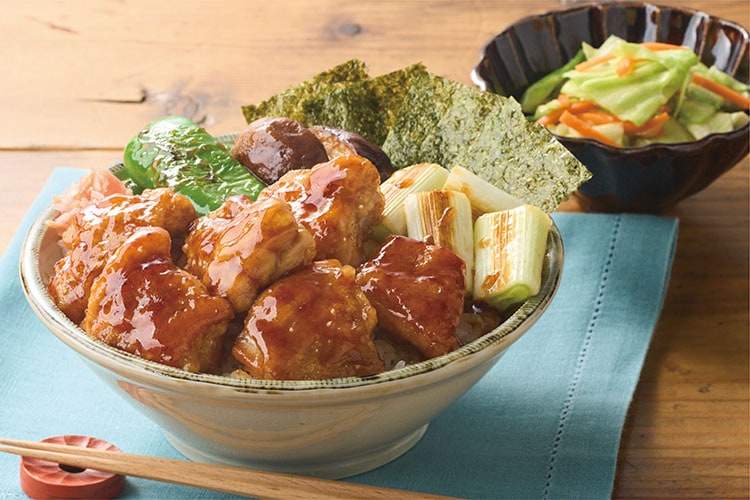 Kit2人前/旨だれ染みる!平飼いしらゆり鶏やきとり丼