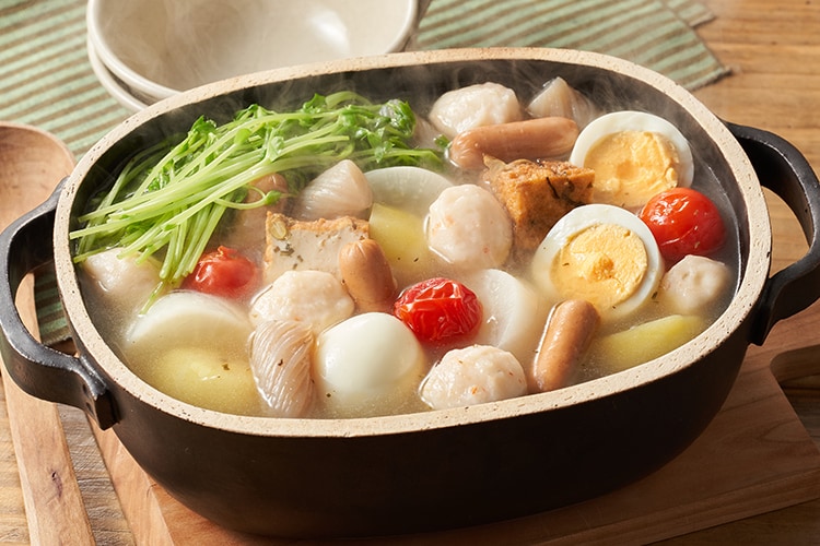 Kit]魚介だし効いた野菜おでん鍋|有機野菜 通販 Oisix(おいしっくす)