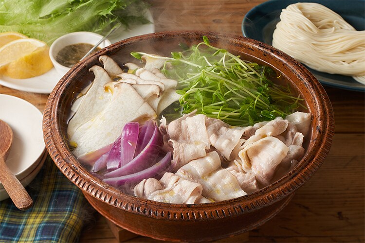 Kit]やみつき！豚肉とレタスの塩レモン鍋|有機野菜 通販 Oisix