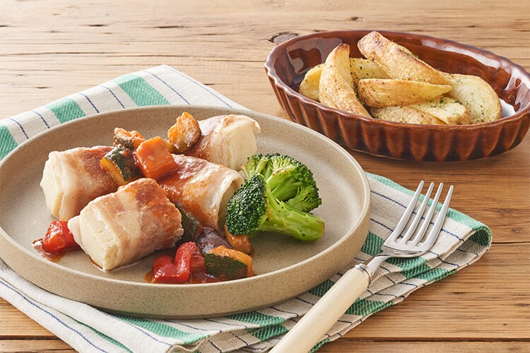 Kit2人前/包丁いらず!肉巻豆腐彩りトマトソース