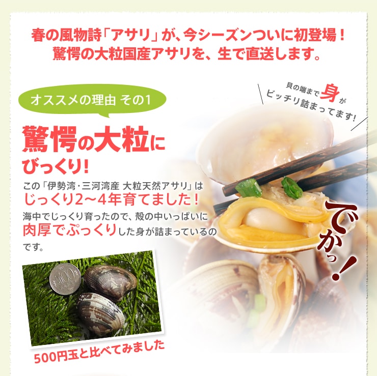 驚愕の大粒にびっくり!