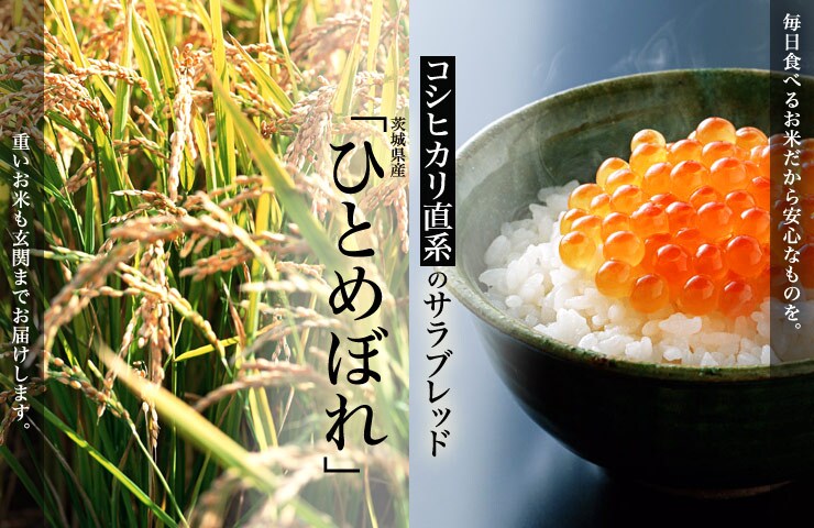 茨城県から“茨城県産ひとめぼれ”を産地直送!