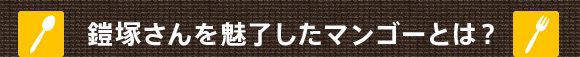 鎧塚さんを魅了したマンゴーとは?