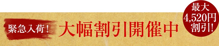 �ً}���ׁI �啝�����J�Ò� �ő�4,520�~off