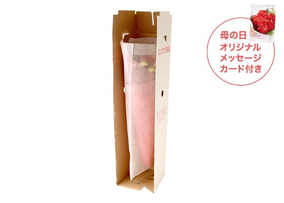 美しブーケプレミアム エレガント オレンジ お届けイメージ