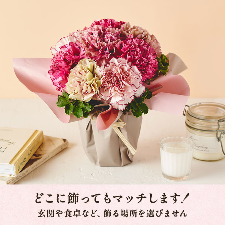 【母の日ギフト】送料無料｜クラシカルピンクのブーケスワッグ 美しスタンディングブーケ クラシカルピンク ｜ 2025年 Oisix母の日