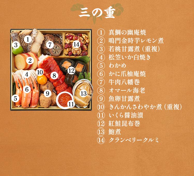 和洋折衷三段重「上慶梅」 ｜ おせちの通販ならOisix（おいしっくす）