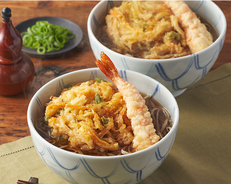 【中古】 ニャースとつきみそば 石臼挽き二八そば&えび天と野菜かき揚げ セット ｜ おせちの通販なら