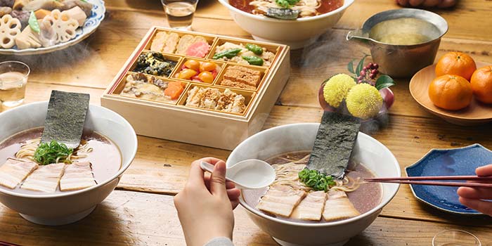 高砂×飯田商店監修らぁ麺おせち コンテンツ0