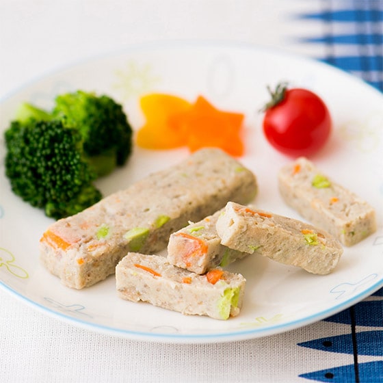手づかみ食べに！いわしと豆腐と3種野菜スティック|有機野菜 通販