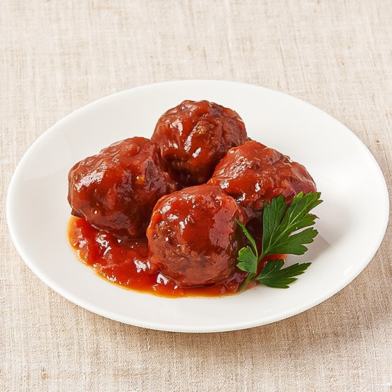 湯せんで!イタリア風トマトソースの肉団子