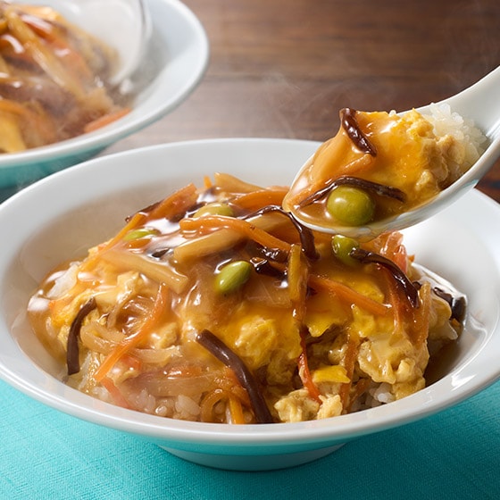 天津飯さま専用 たすだけ！]卵を加えて！5種野菜のふわとろ天津飯|有機野菜 通販 Oisix
