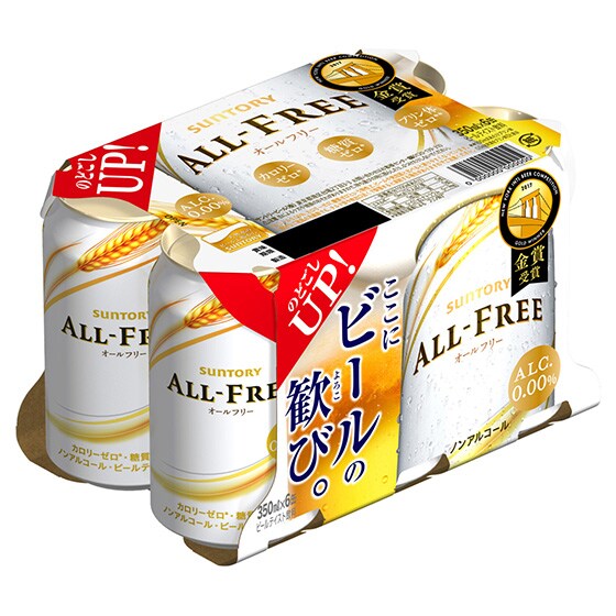 �T���g���[ �I�[���t���[ 350ml 6��