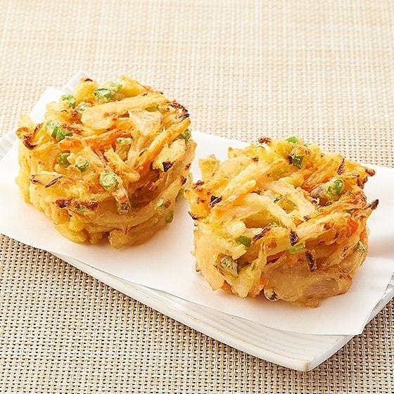 トースターでカリっ! 4種の国産野菜入りかき揚げ 2枚