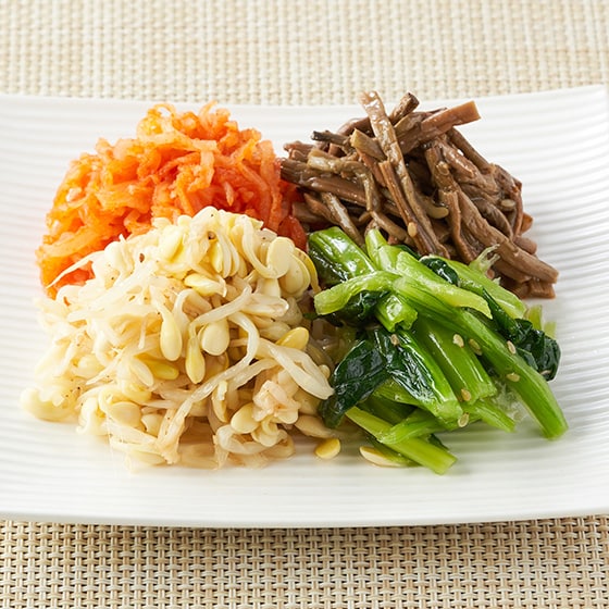 流水解凍でかんたん！4種のナムルセット150g|有機野菜 通販 Oisix