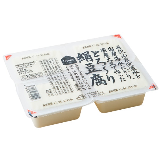 きぬ】とろーり絹 豆腐 4P|有機野菜 通販 Oisix(おいしっくす)