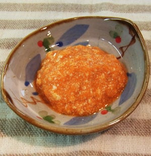 にんじんの白和え