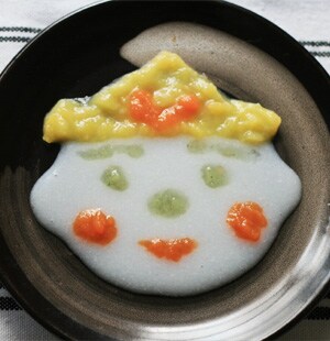 ポテトかぶとと男の子がゆ