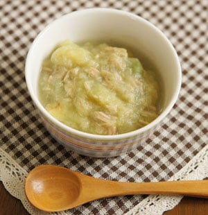 いろいろ野菜のバナナ和え