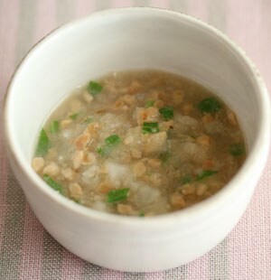 納豆とかぶのおろし煮