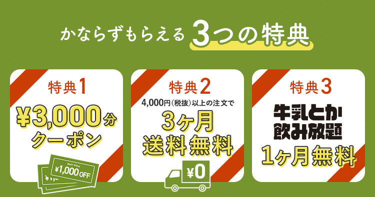 ���̃y�[�W���炲�����ƕK�����炦��3�̓��T